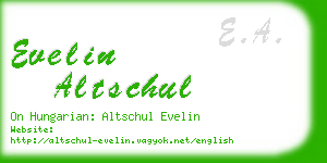 evelin altschul business card